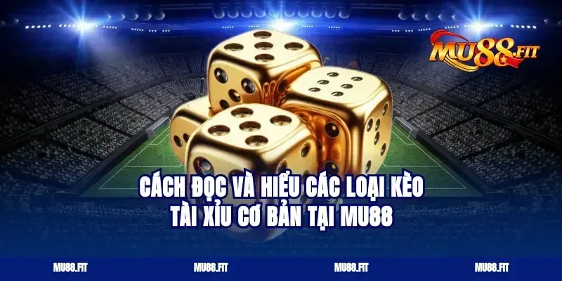 Cách đọc và hiểu các loại kèo tài xỉu cơ bản tại Mu88