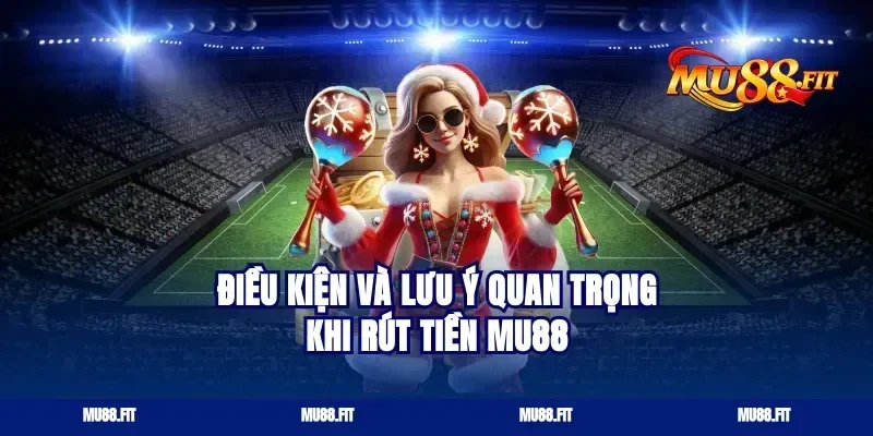 Điều kiện và lưu ý quan trọng khi rút tiền Mu88